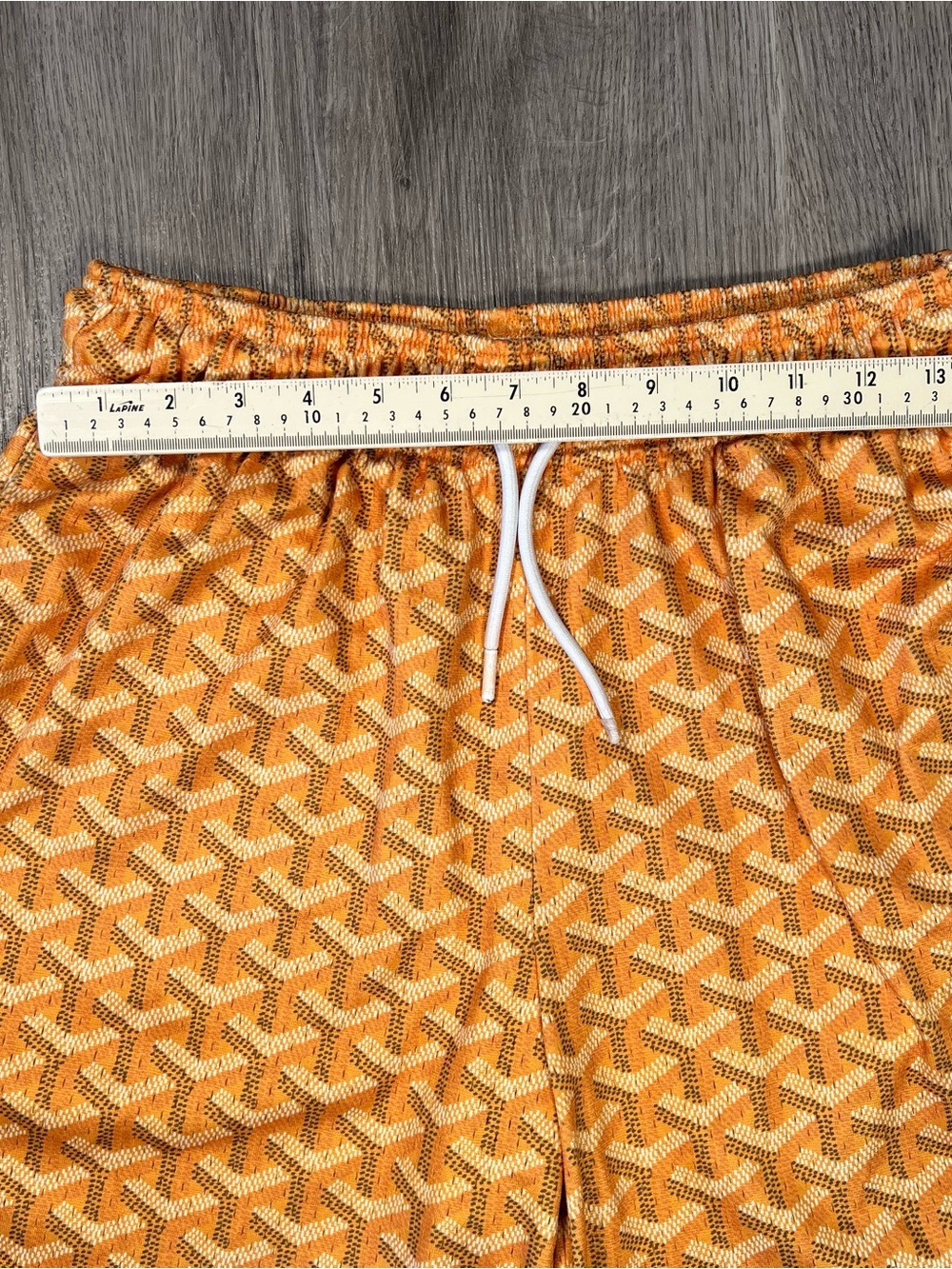 Mr Remade Shorts Mens All Over Luxury Designer Logo Print Monogram M Mesh 5.5” - Picture 5 of 7